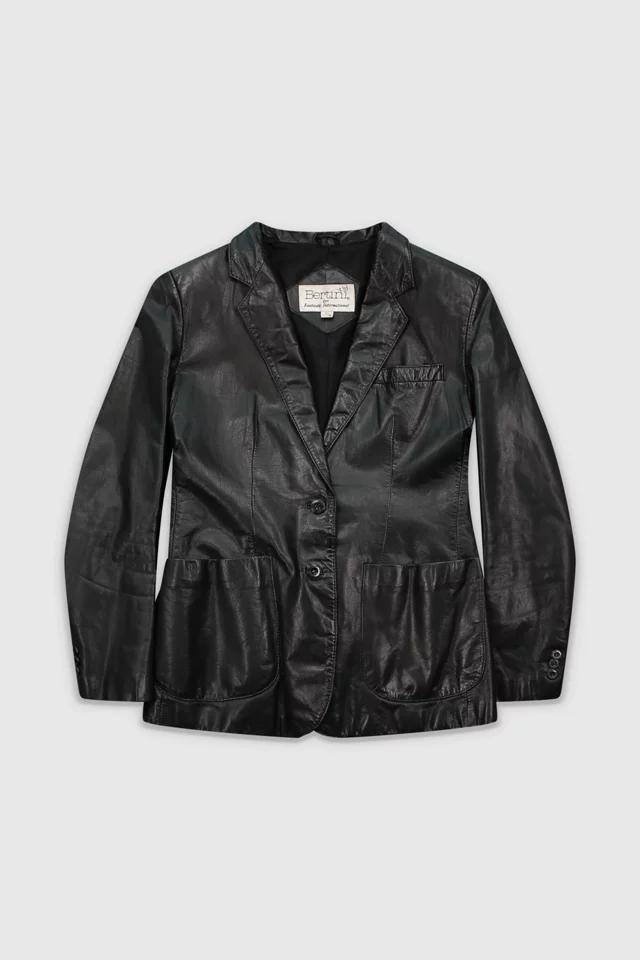 Vintage 90s Black Leather Jacket by URBAN OUTFITTERS