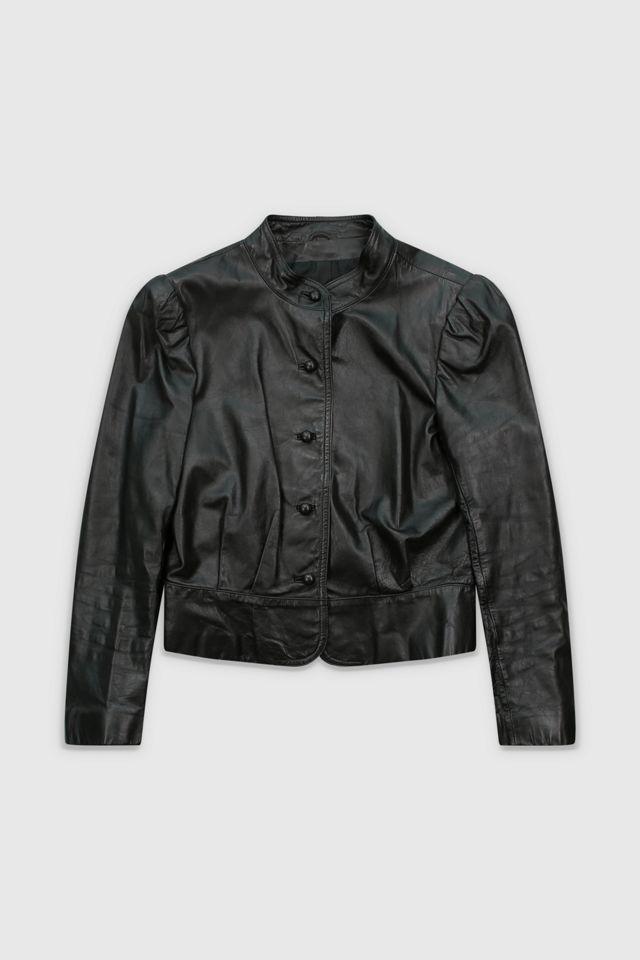 Vintage 90s Black Leather Jacket by URBAN OUTFITTERS