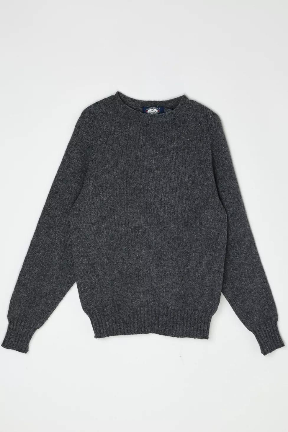 Vintage 90s Dark Grey Raglan Knit Sweater by URBAN OUTFITTERS