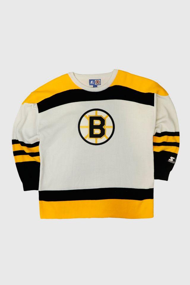 Vintage 90s Starter Boston Bruins Hockey Knit Sweater by URBAN OUTFITTERS