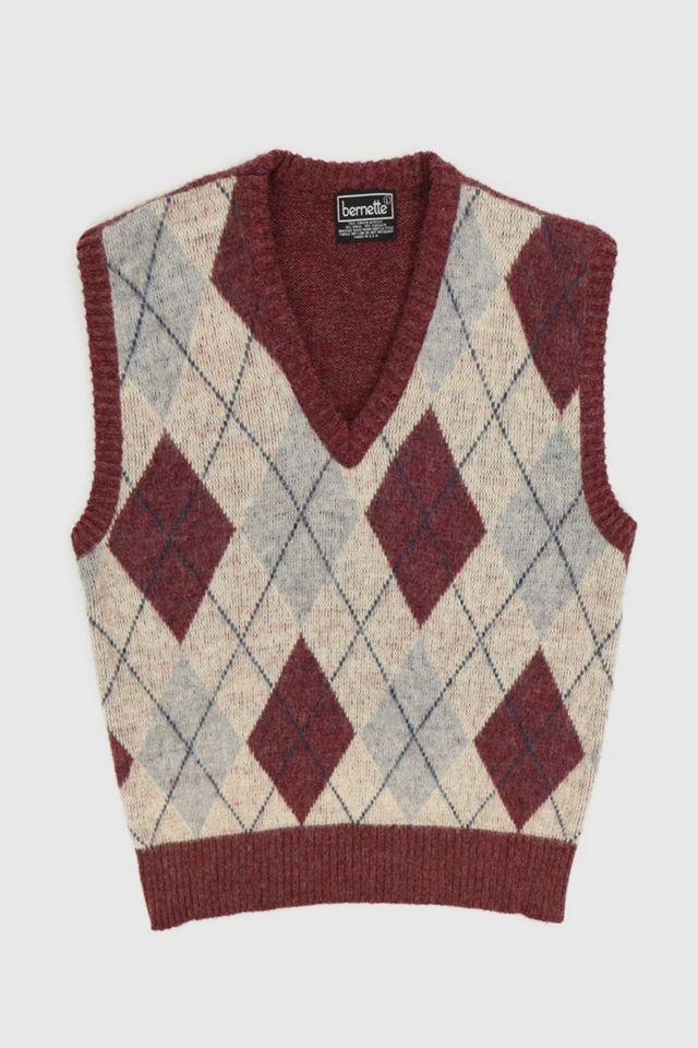 Vintage Argyle Sweater Vest by URBAN OUTFITTERS