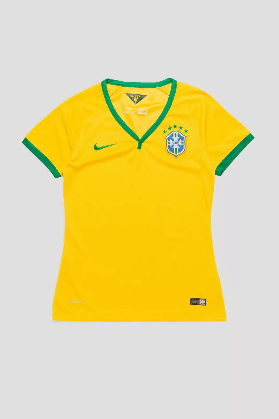 Vintage Brazil Soccer Jersey by URBAN OUTFITTERS