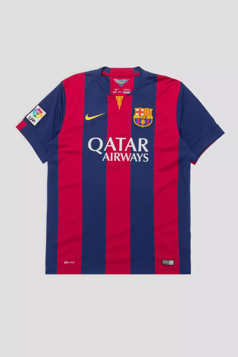 Vintage FC Barcelona Soccer Jersey by URBAN OUTFITTERS