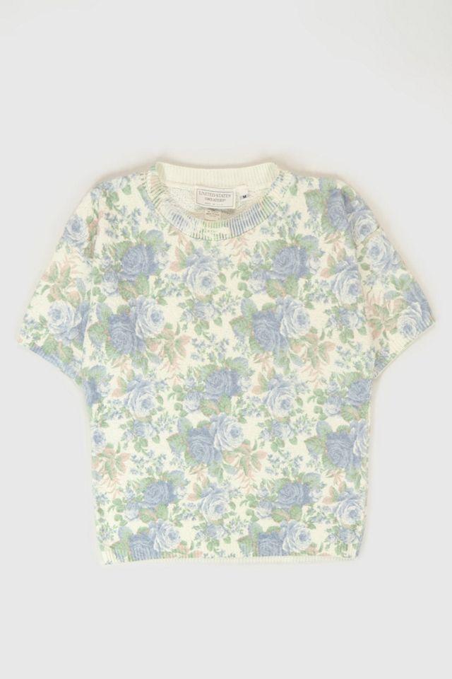 Vintage Floral Knit Top by URBAN OUTFITTERS