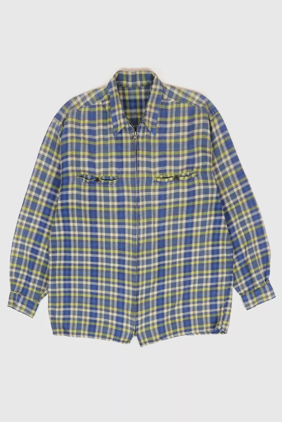 Vintage Full Zip Shirt by URBAN OUTFITTERS