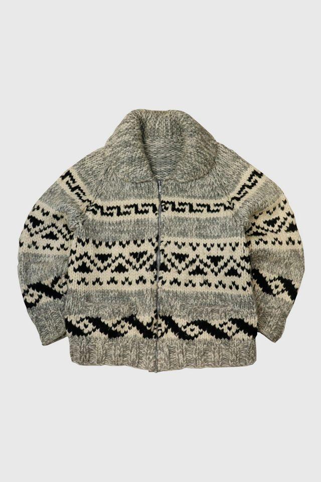 Vintage Hand Knit Zip Sweater 02 by URBAN OUTFITTERS