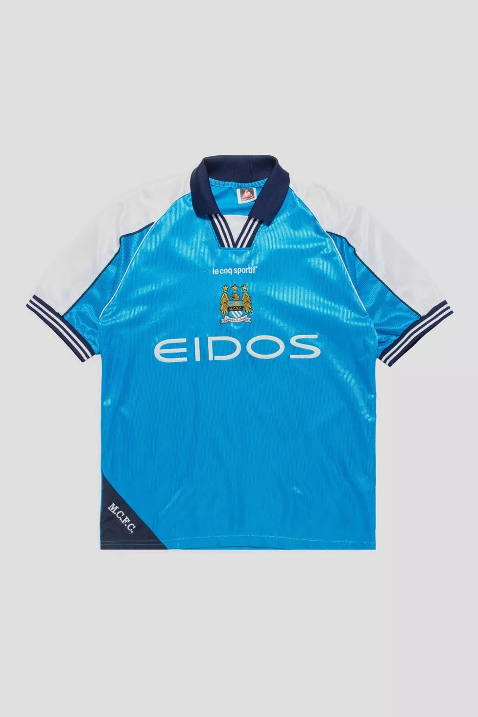 Vintage Manchester City Soccer Jersey by URBAN OUTFITTERS