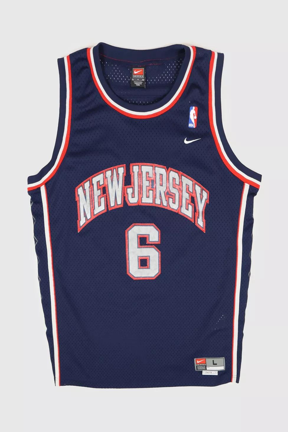 Vintage New Jersey Nets Kenyon Martin Basketball Jersey by URBAN OUTFITTERS