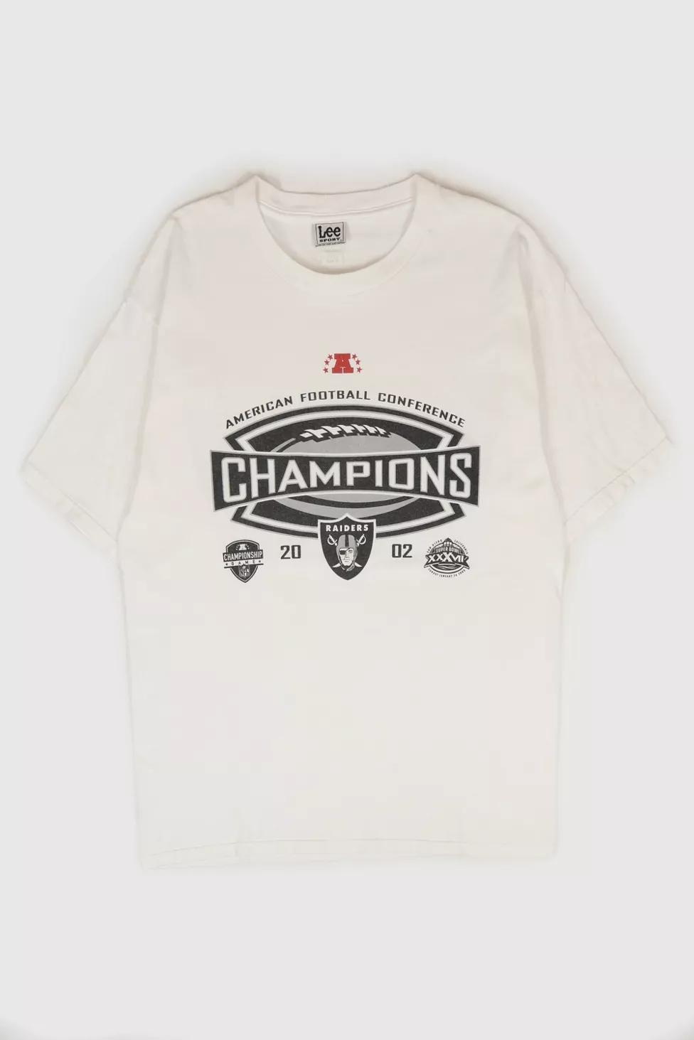 Vintage Oakland Raiders 2002 AFC Champions Tee by URBAN OUTFITTERS Vintage Oakland Raiders 2002 AFC Champions Tee by URBAN OUTFITTERS