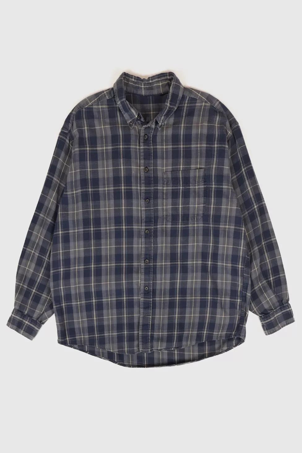 Vintage Plaid Flannel Button-Down Shirt by URBAN OUTFITTERS