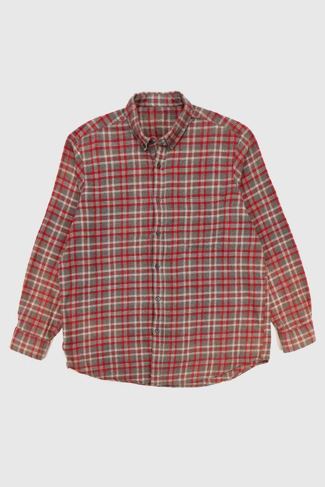 Vintage Plaid Flannel Button-Down Shirt by URBAN OUTFITTERS
