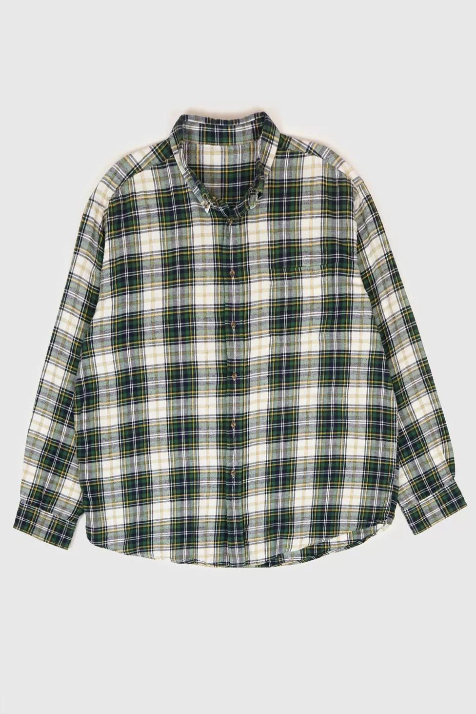 Vintage Plaid Flannel Button-Down Shirt by URBAN OUTFITTERS