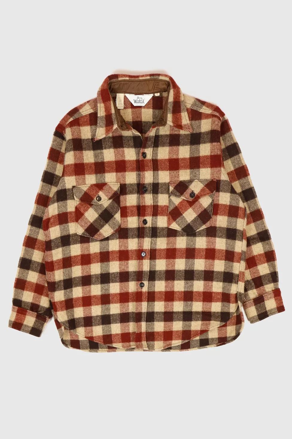 Vintage Plaid Woolrich Wool Button-Down Shirt by URBAN OUTFITTERS