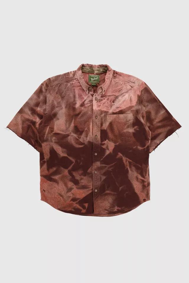 Vintage Woolrich Cut Off Sleeve Flannel Shirt by URBAN OUTFITTERS