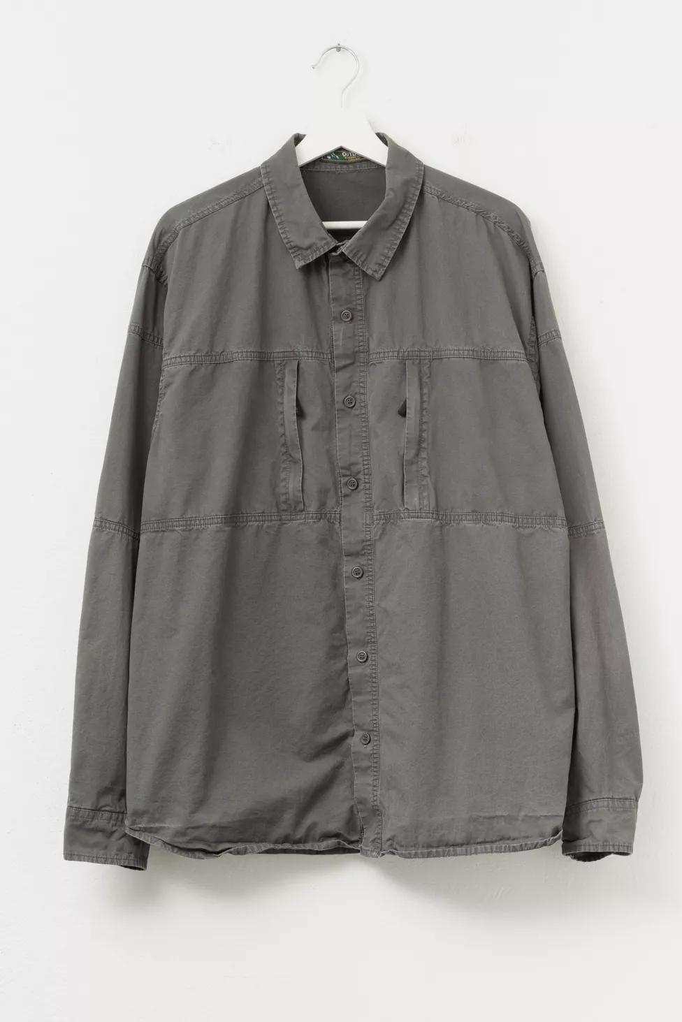 Vintage Y2K Outdoor Design Gray Technical Button Up Shirt by URBAN OUTFITTERS