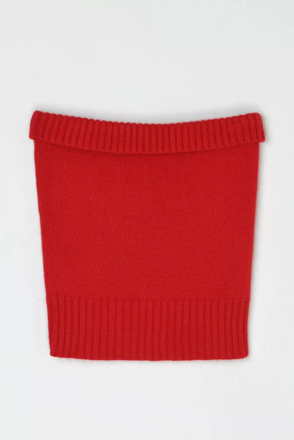 Vintage Y2K Red Knit Tub Top by URBAN OUTFITTERS