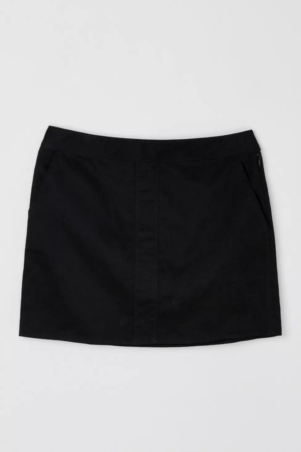 Vintage Y2k Black Twill Mini Skirt by URBAN OUTFITTERS