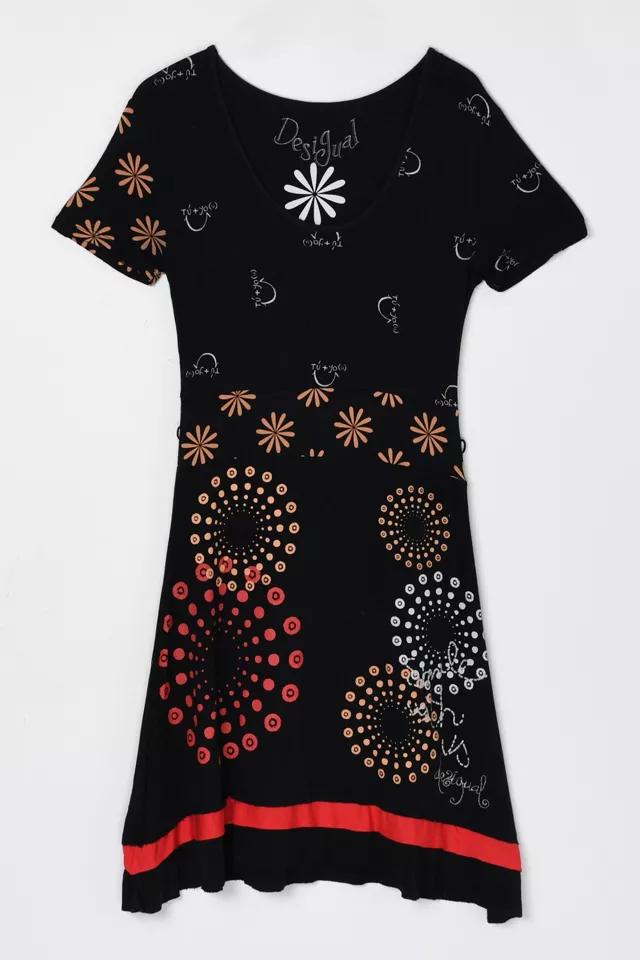 Vintage Y2k Desigual Printed Midi Dress by URBAN OUTFITTERS