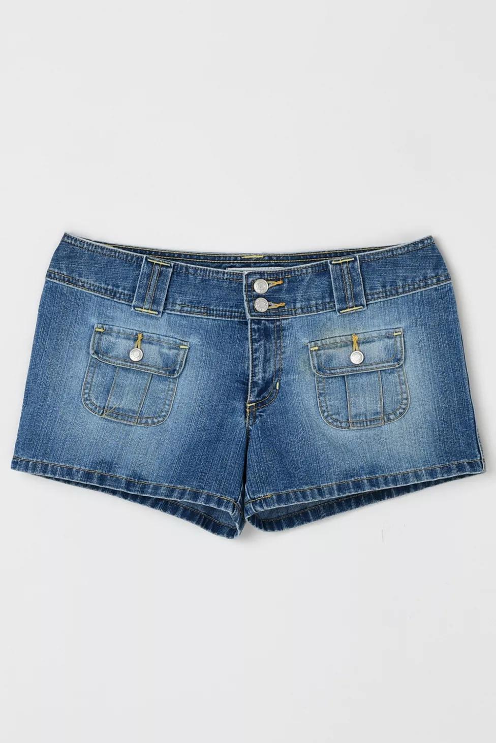 Vintage Y2k Low Rise Denim Shorts by URBAN OUTFITTERS