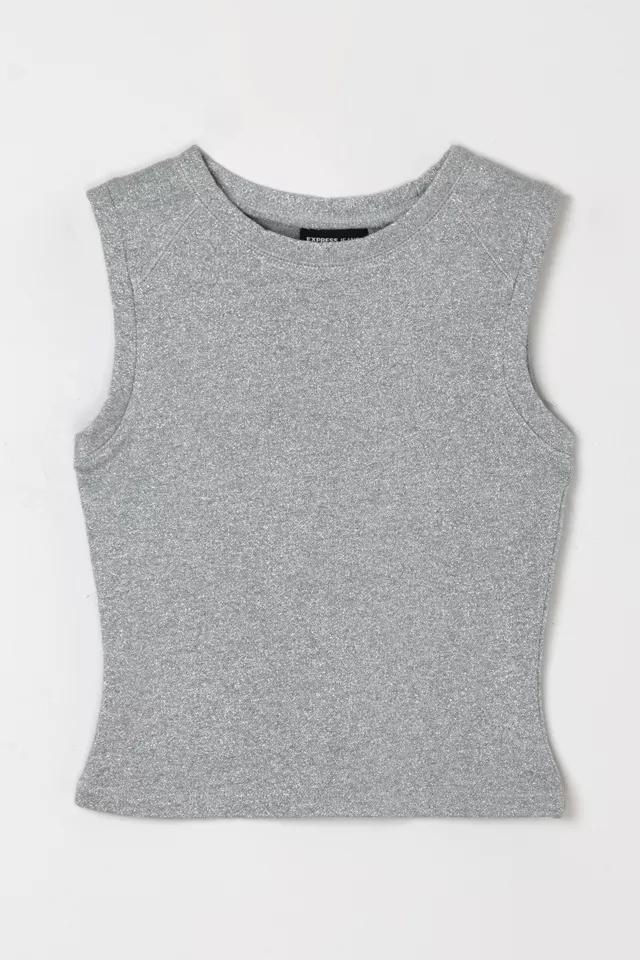 Vintage Y2k Silver Metallic Raglan Top by URBAN OUTFITTERS