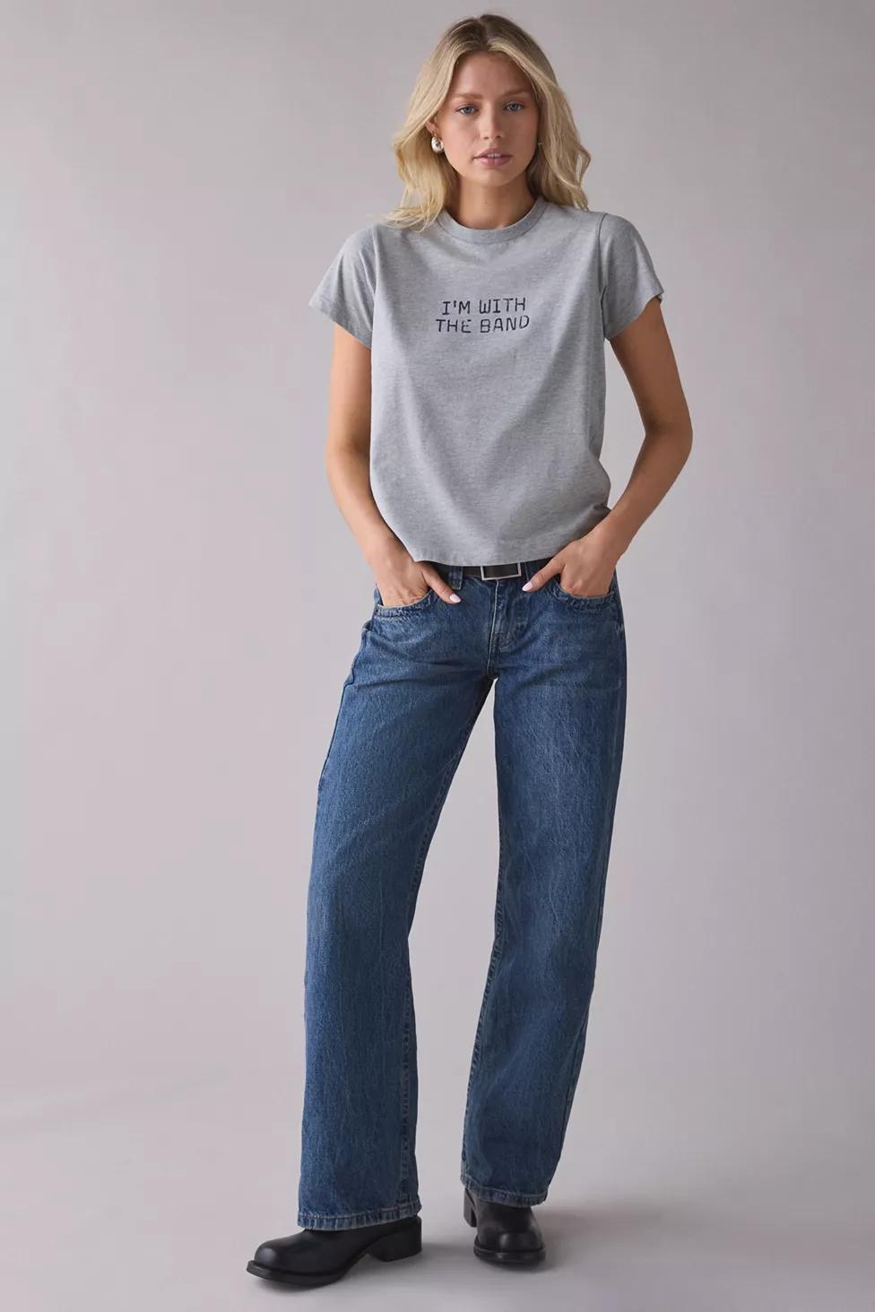 With The Band Graphic Slim Tee by URBAN OUTFITTERS