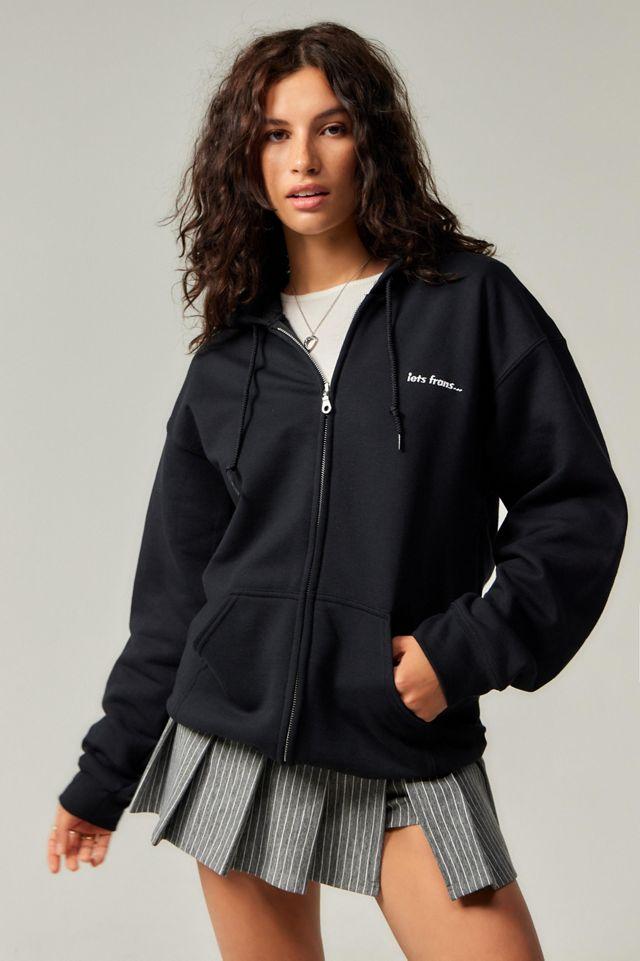 iets frans... Zip-Through Hoodie Sweatshirt by URBAN OUTFITTERS