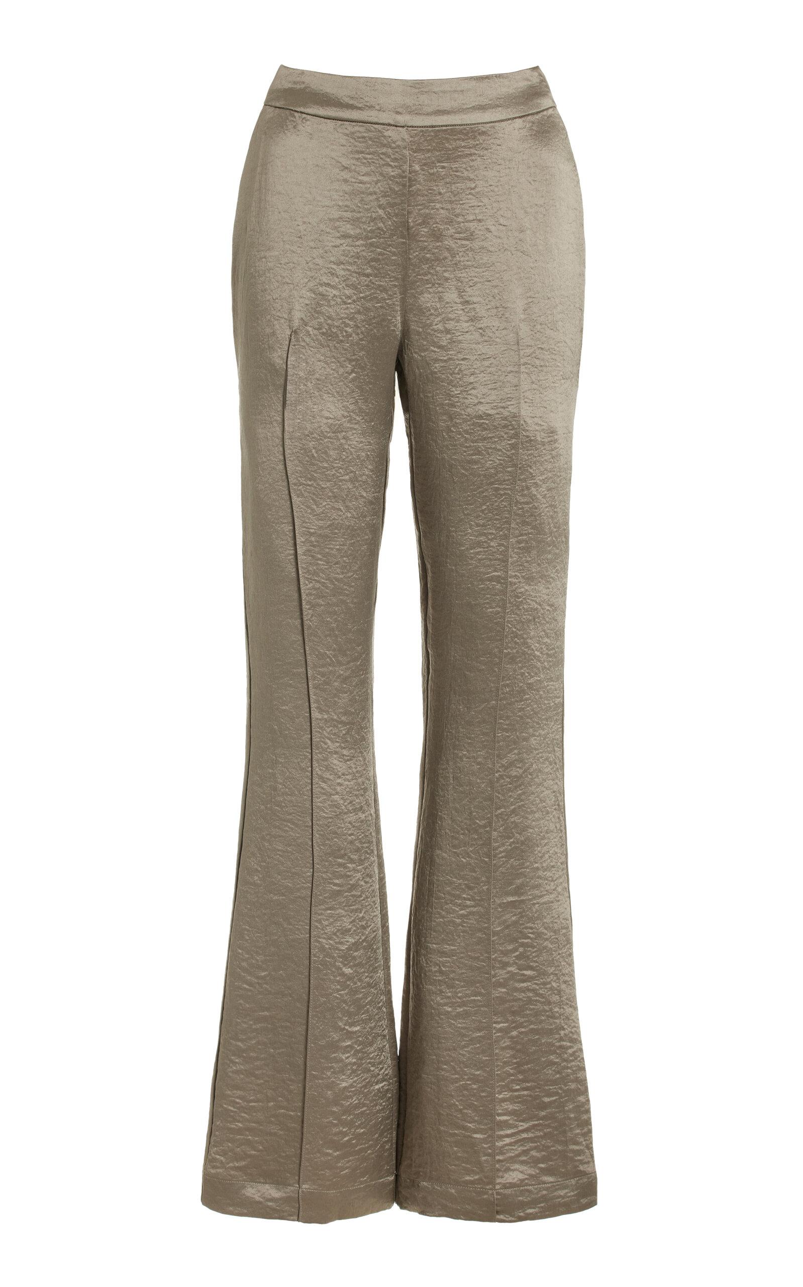 USISI SISTER Georgia Satin Trousers - Moda Operandi by USISI SISTER