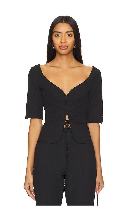 Usisi Sister Lena Top in Black by USISI SISTER