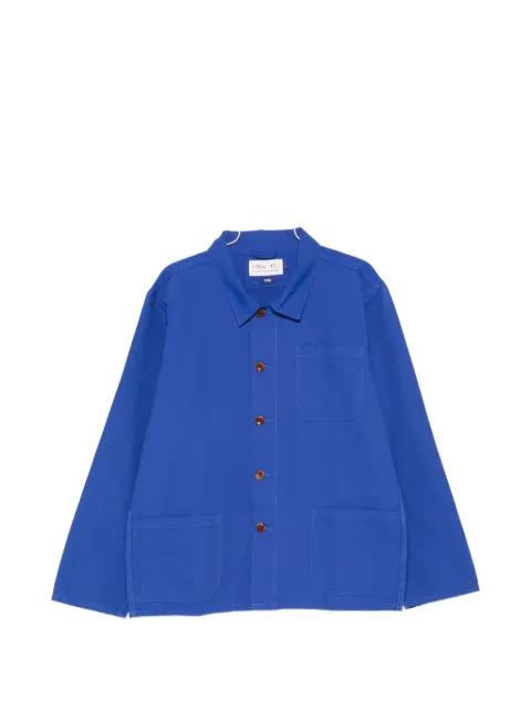 patch-pocket shirt jacket by USKEES