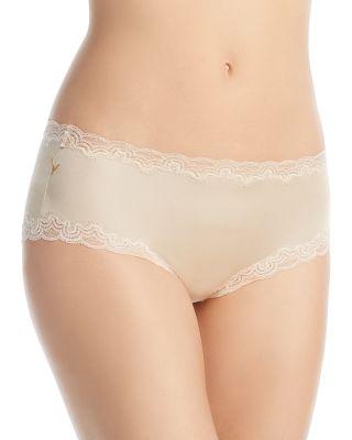 Silk Lace Trim Briefs by UWILA WARRIOR