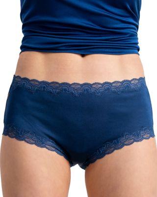 Silk Lace Trim Briefs by UWILA WARRIOR