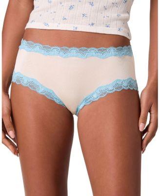 Women's Soft Silk Brief with Contrast Lace by UWILA WARRIOR