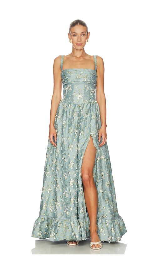 V. Chapman Ava Dress in Slate by V. CHAPMAN
