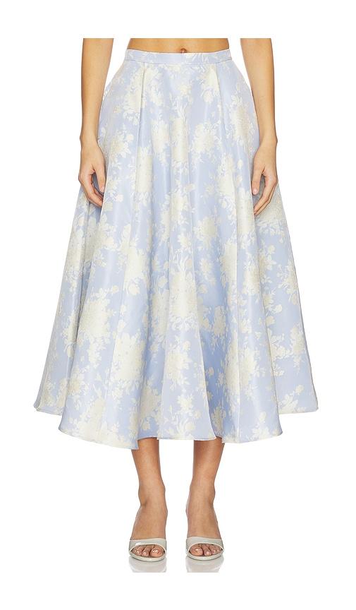 V. Chapman Carolena Skirt in Blue by V. CHAPMAN