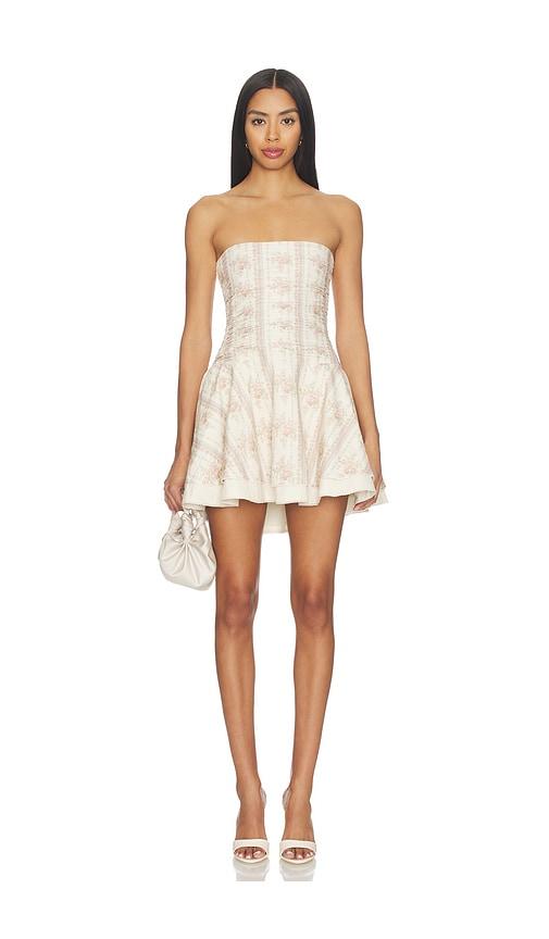 V. Chapman Ellerie Mini Dress in Cream by V. CHAPMAN