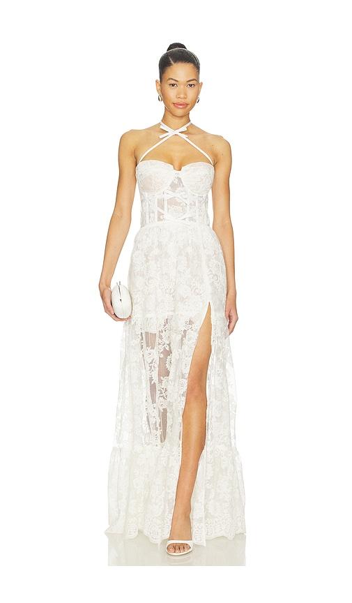 V. Chapman Eloise Maxi Dress in White by V. CHAPMAN