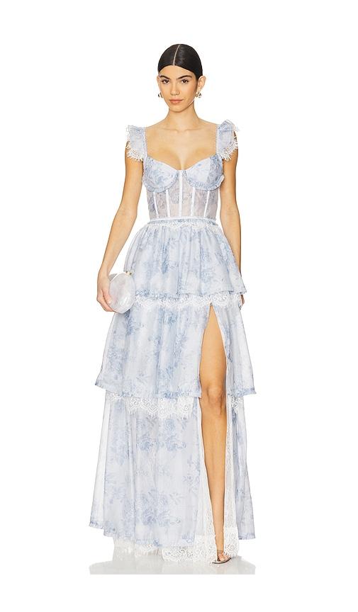 V. Chapman Jolie Gown in Baby Blue by V. CHAPMAN