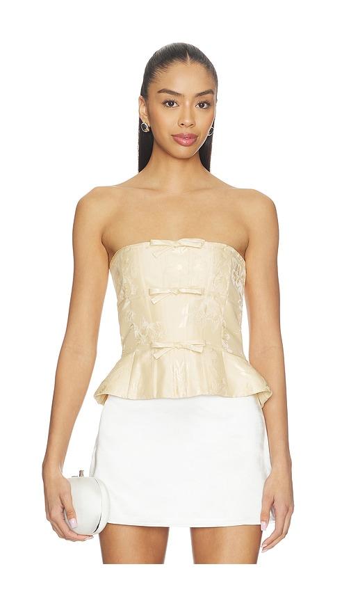 V. Chapman Kinsley Top in Yellow by V. CHAPMAN