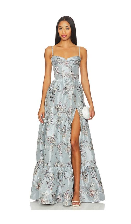 V. Chapman Lucetta Gown in Baby Blue by V. CHAPMAN