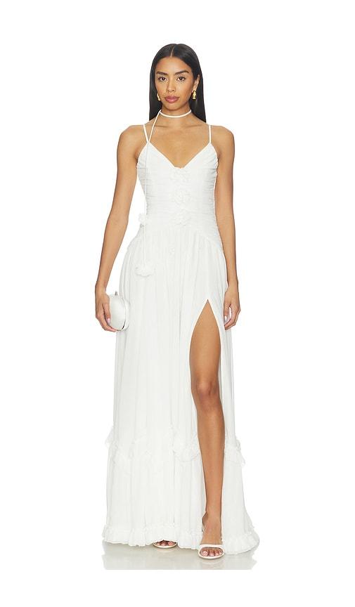 V. Chapman Persephone Maxi Dress in White by V. CHAPMAN
