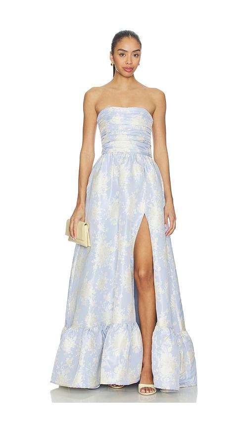 V. Chapman Regina Gown in Blue by V. CHAPMAN