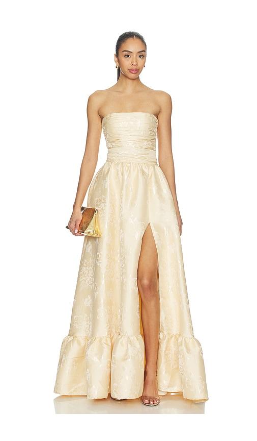 V. Chapman Regina Gown in Lemon by V. CHAPMAN