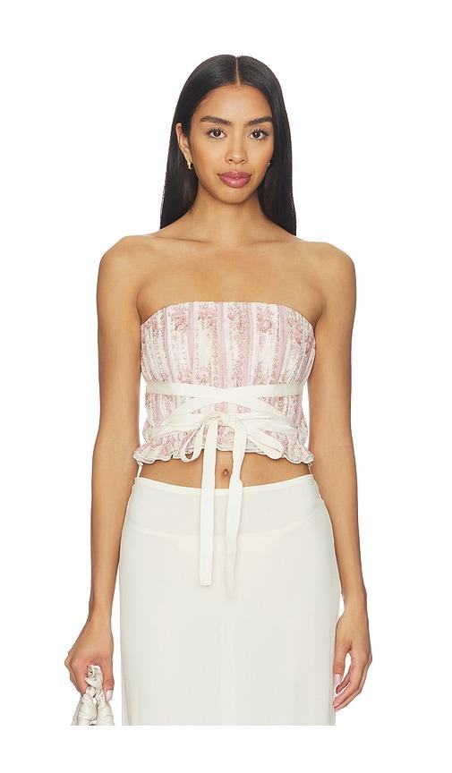V. Chapman Sadie Strapless Top in Cream by V. CHAPMAN