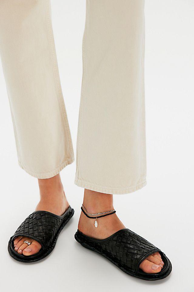 VIBAe Saint Tropez Woven Slide Sandals by V IB AE | FREE PEOPLE