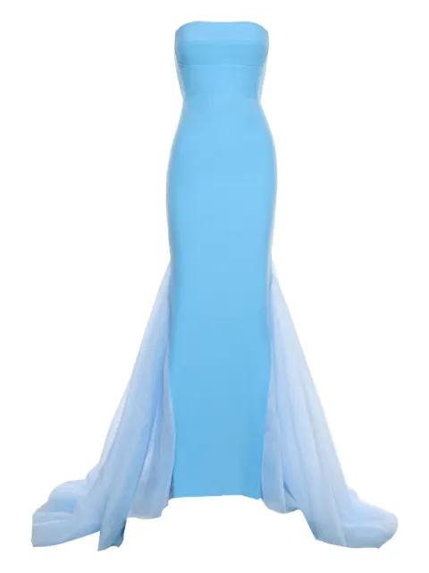 Ariana strapless-fishtail maxi gown by V:PM ATELIER