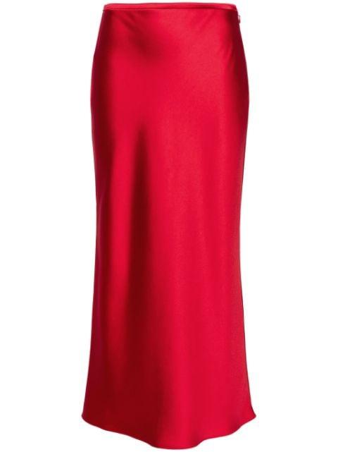 Dramatic midi satin skirt by V:PM ATELIER