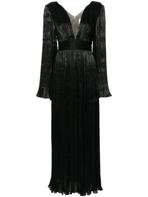 Eva plissé maxi dress by V:PM ATELIER