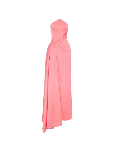 Kira strapless draped-detailing maxi dress by V:PM ATELIER