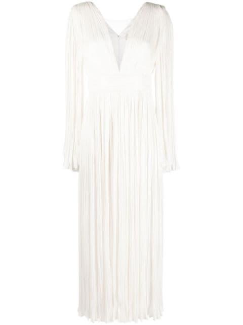 fully pleated evening gown by V:PM ATELIER