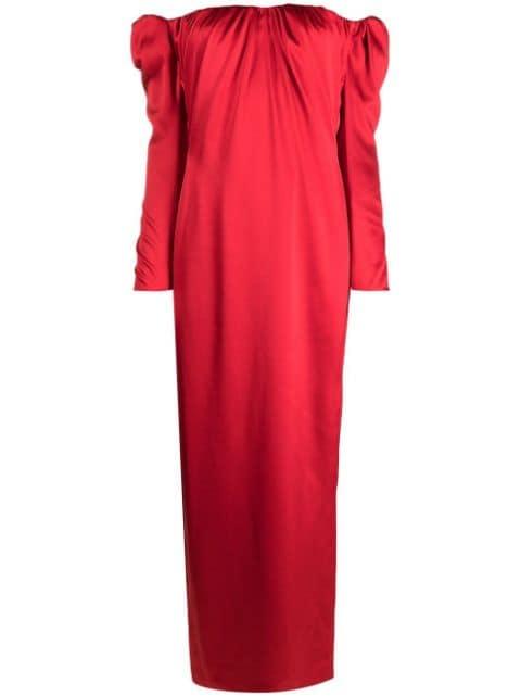off-shoulder long-sleeved dress by V:PM ATELIER